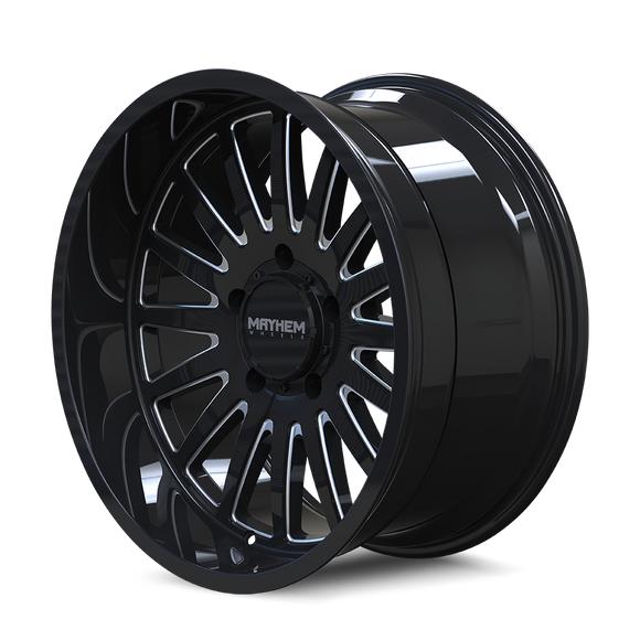 20x9 Mayhem Utopia Gloss Black Milled 8x170 ET18 CB125.2 Wheel Rim