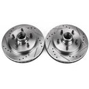 PowerStop Evolution Drilled Slotted Rotors Pair Rear For Chevrolet Camaro