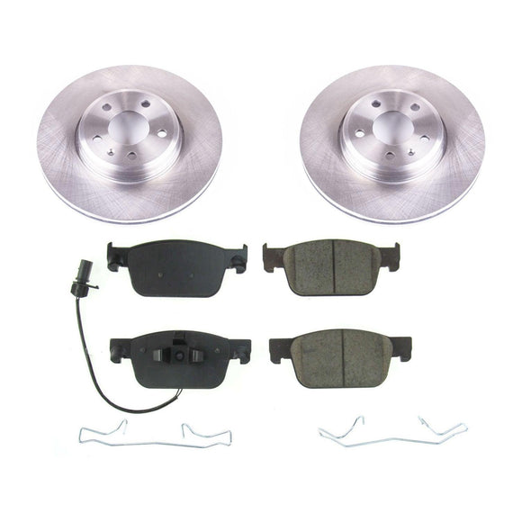 PowerStop OE Stock Replacement Low-Dust Ceramic Brake Pad and Rotor Kit