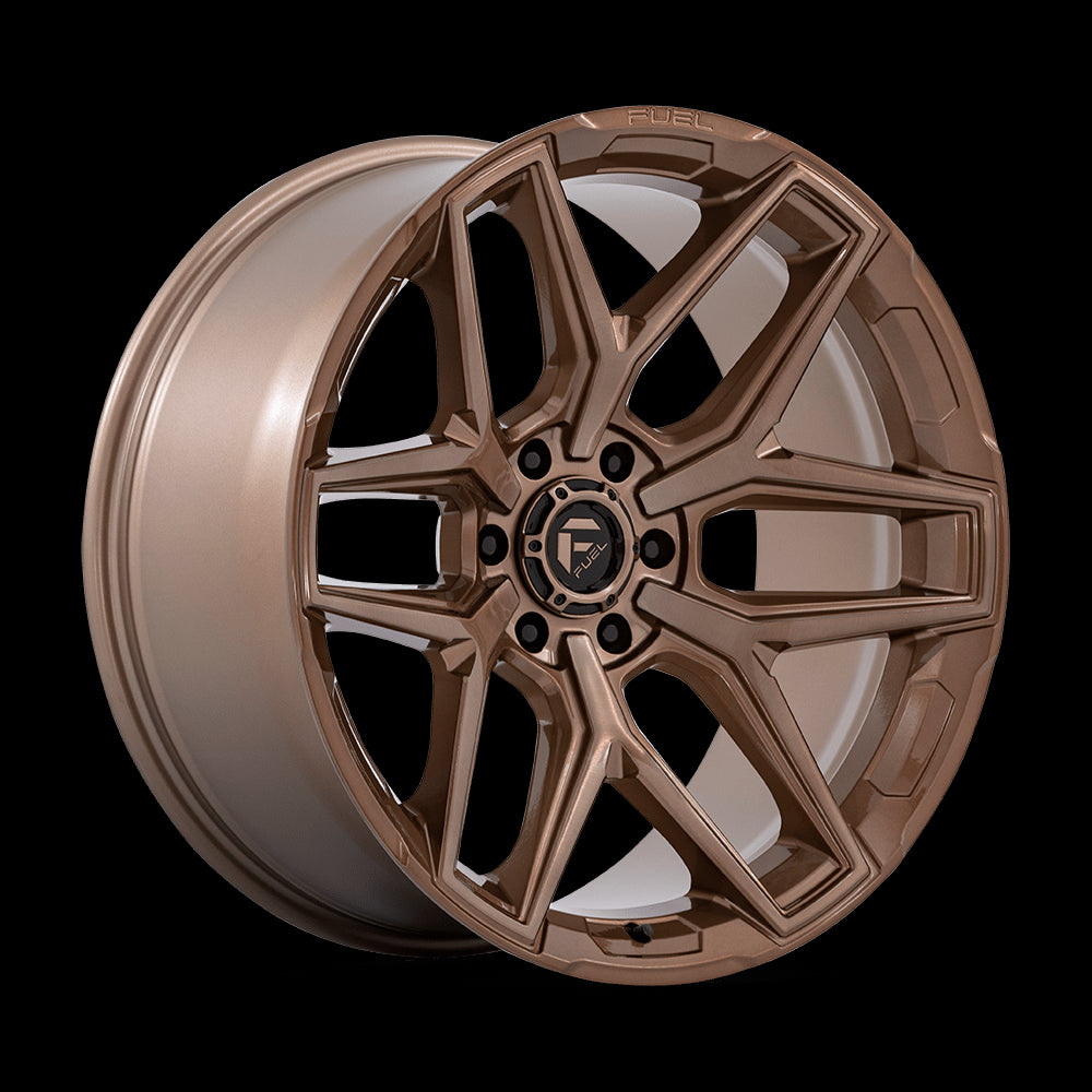 18X9 Fuel 1PC Flux Platinum Bronze 6X139.7 6X5.5 ET1 Wheel Rim