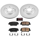 PowerStop Genuine Geomet Coated Rotor and Low-Dust Ceramic Brake Pad Kit