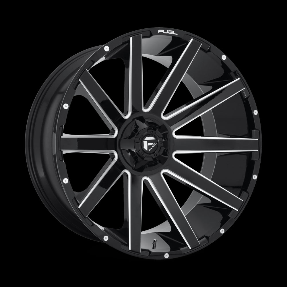 26X12 Fuel D615 Contra Gloss Black Milled 6X135/6X139.7 ET-44 wheel/rim - 0