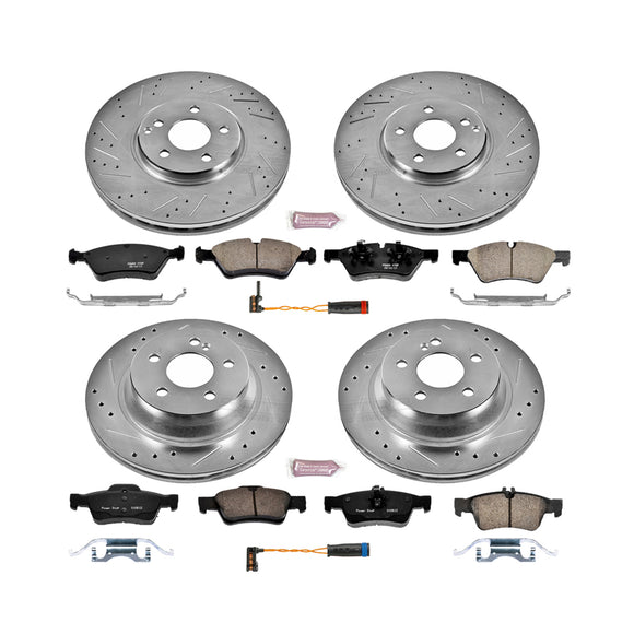 PowerStop Z23 Daily Driver Carbon-Fiber Ceramic Brake Pad and Drilled & Slotted