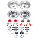 PowerStop Z26 Street Performance Ceramic Brake Pad, Drilled Slotted Rotor, and C