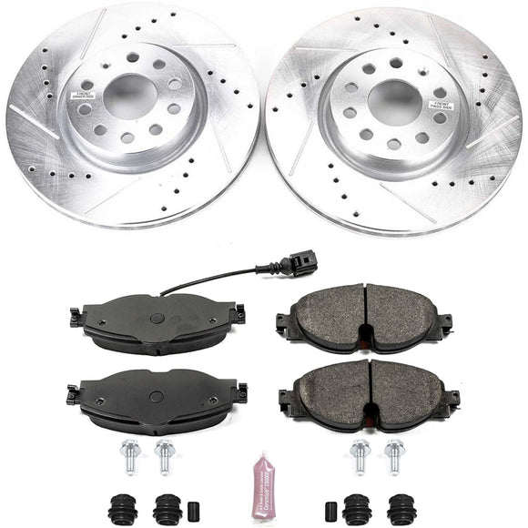 PowerStop Z23 Daily Driver Carbon-Fiber Ceramic Brake Pad and Drilled & Slotted