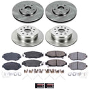 PowerStop OE Stock Replacement Low-Dust Ceramic Brake Pad and Rotor Kit