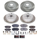 PowerStop Semi-Coated Rotor and Low-Dust Ceramic Brake Pad Kit