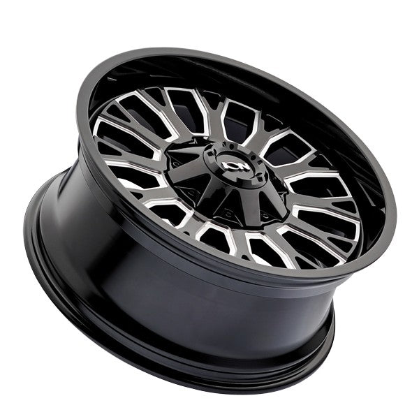 20x9 ION 152 Gloss Black Milled 5x127 5x139.7 5x5 5x5.5 ET0 Wheel Rim