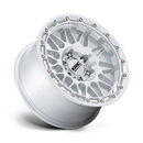 18x9 KMC KM555 Attack Gloss Silver Machined Face 6x139.7 ET18 Wheel