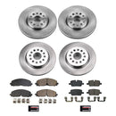 PowerStop OE Stock Replacement Low-Dust Ceramic Brake Pad and Rotor Kit
