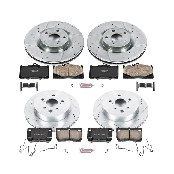 PowerStop Z23 Daily Driver Carbon-Fiber Ceramic Brake Pad and Drilled & Slotted