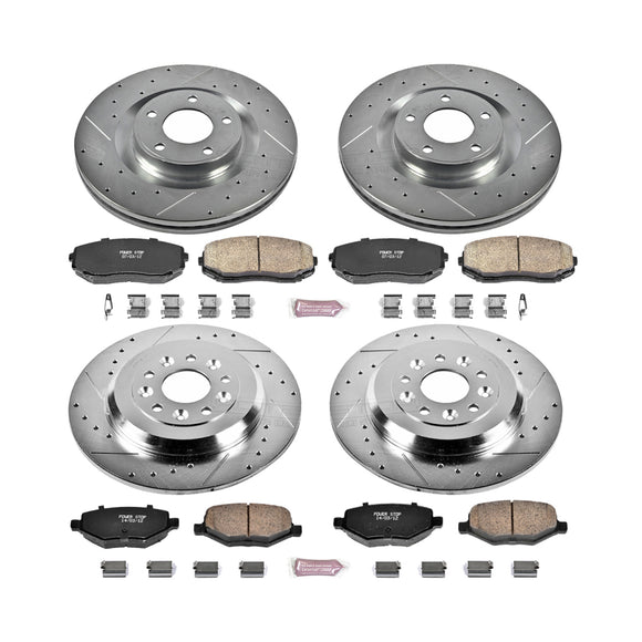 PowerStop Z23 Daily Driver Carbon-Fiber Ceramic Brake Pad and Drilled & Slotted