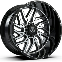 22x12 TIS 544MB Machined & Black 5x127 5x139.7 5x5 5x5.5 ET-44 Wheel Rim