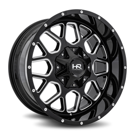 20x10 Hardrock Gunner Gloss Black Milled 5x127/139.7 ET-19 wheel/rim