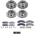 PowerStop OE Stock Replacement Low-Dust Ceramic Brake Pad and Rotor Kit