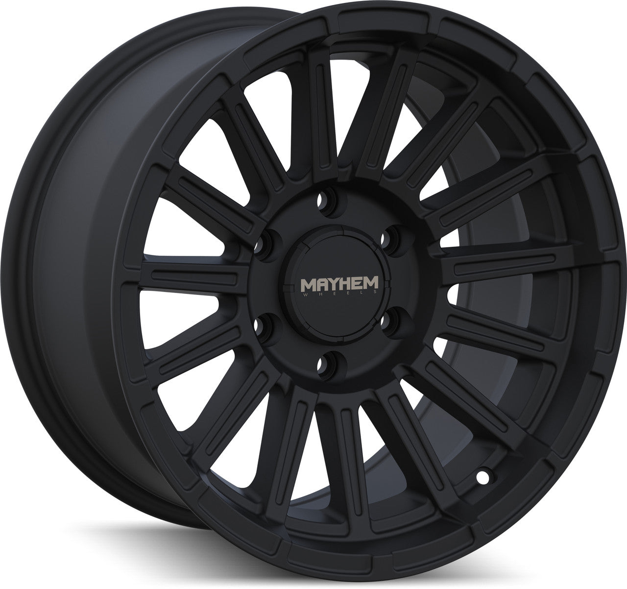 17x9 Mayhem 8309 Granite Satin Black 5x127 5x5 ET0 Wheel Rim