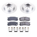 PowerStop Genuine Geomet Coated Rotor and Low-Dust Ceramic Brake Pad Kit