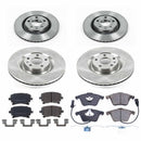 PowerStop OE Stock Replacement Low-Dust Ceramic Brake Pad and Rotor Kit