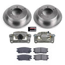 PowerStop OE Stock Replacement Low-Dust Ceramic Brake Pad, Rotor and Caliper Kit
