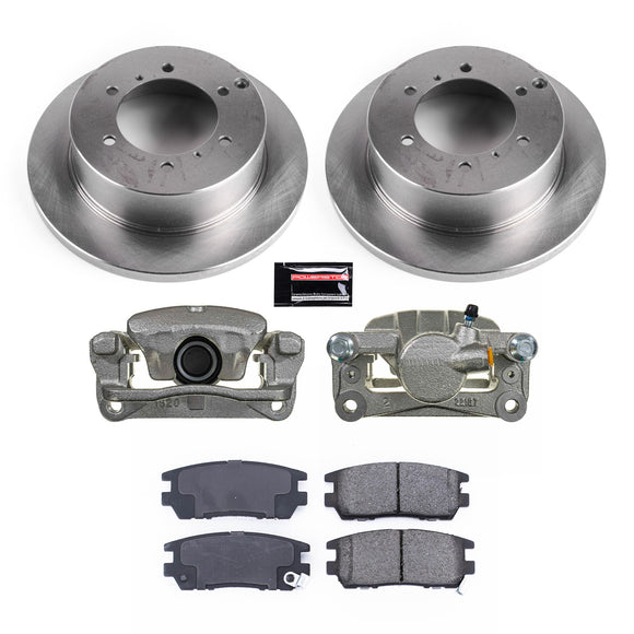 PowerStop OE Stock Replacement Low-Dust Ceramic Brake Pad, Rotor and Caliper Kit