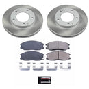 PowerStop Semi-Coated Rotor and Low-Dust Ceramic Brake Pad Kit
