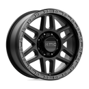 20X9 KMC KM544 MESA Satin Black With Gloss Black Lip 8X170 ET18 wheel/rim-1