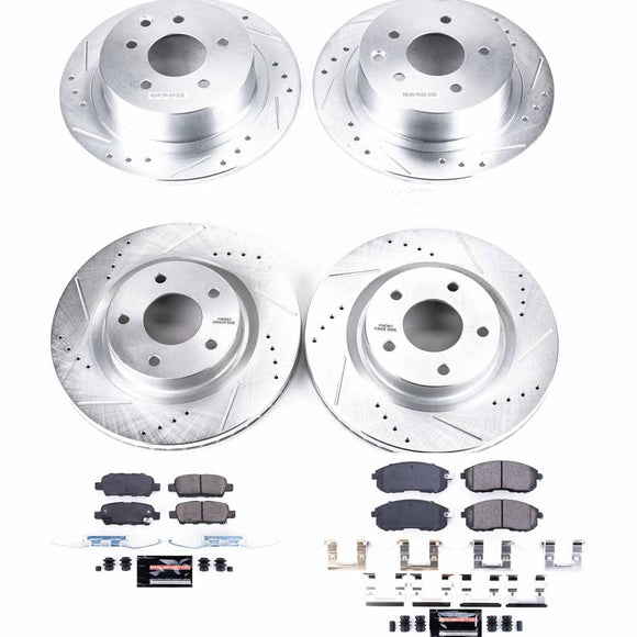 PowerStop Z23 Daily Driver Carbon-Fiber Ceramic Brake Pad and Drilled & Slotted