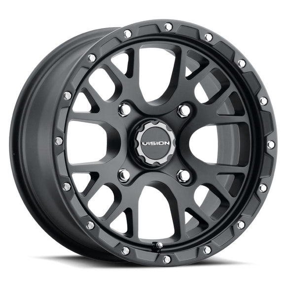14x7 Vision 545 Rocker Satin Black 4x110 ET38 Wheel Rim