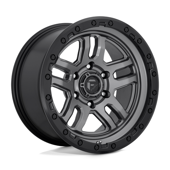 17X9 Fuel D701 AMMO Matte Gun Metal Black Bead Ring 5X127 ET1 wheel/rim