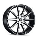 17x8 Kraze KR194 Cosmos Gloss Black Machined 5x112 ET38 Wheel Rim