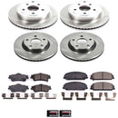 PowerStop OE Stock Replacement Low-Dust Ceramic Brake Pad and Rotor Kit