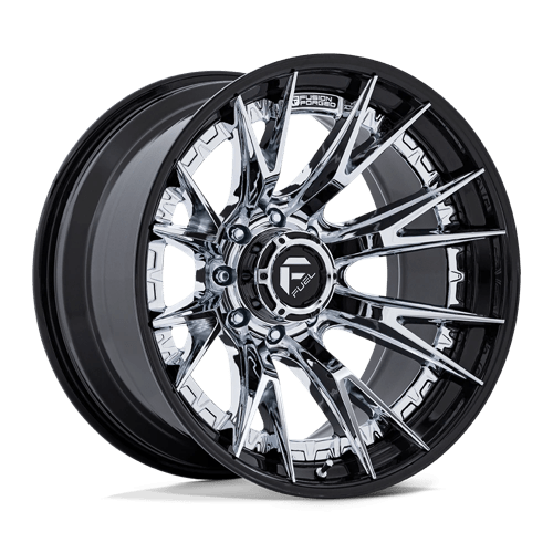 20x9 Fuel Off-Road FC402 Catalyst Chrome With Gloss Black Lip 8x170 ET1 Wheel