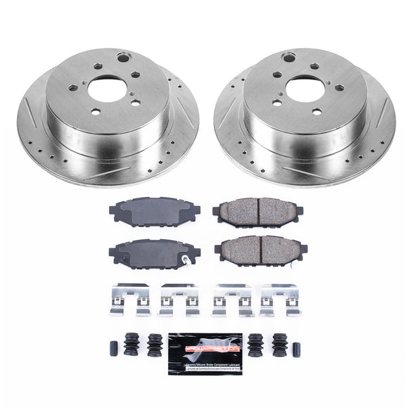 PowerStop Z23 Daily Driver Carbon-Fiber Ceramic Brake Pad and Drilled & Slotted