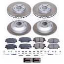 PowerStop Semi-Coated Rotor and Low-Dust Ceramic Brake Pad Kit