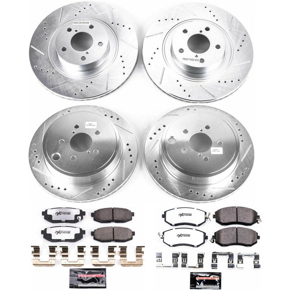 PowerStop Z26 Street Performance Ceramic Brake Pad and Drilled & Slotted Rotor K