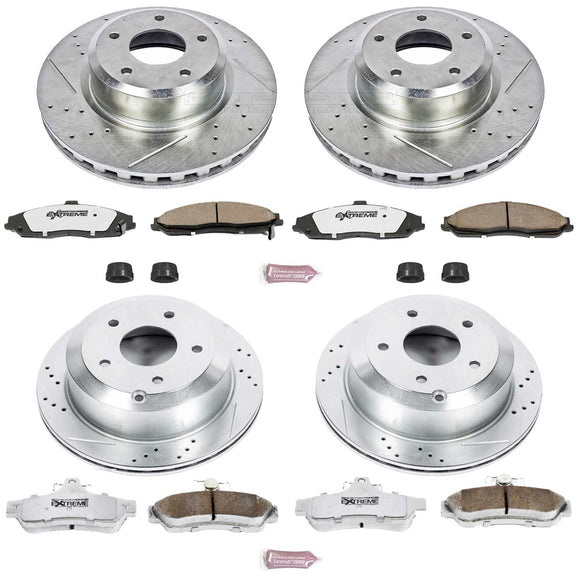 PowerStop Z26 Street Performance Ceramic Brake Pad and Drilled & Slotted Rotor K