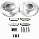 PowerStop Z36 Carbon-Fiber Ceramic Brake Pad with Drilled and Slotted Rotor Kit