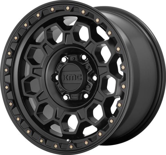 17X8 KMC KM545 TREK Satin Black 6X114.3 ET20 wheel/rim