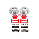 PowerStop Z23 Daily Driver Carbon-Fiber Ceramic Pads Drilled & Slotted Rotor & C