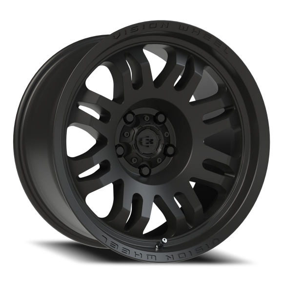 18x9.5 Vision 409 Inferno Satin Black 5x5 (5x127) ET-18 wheel/rim