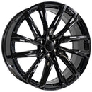 26" Replica Wheel CA90 Fits Cadillac Escalade 26x10 Black Wheel