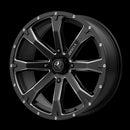 14X7 MSA OFFROAD WHEELS M42 BOUNTY Satin Black Milled 4X110 ET10 wheel/rim-3