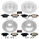 PowerStop Genuine Geomet Coated Rotor and Carbon-Fiber Ceramic Brake Pad Kit