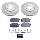 PowerStop Semi-Coated Rotor and Low-Dust Ceramic Brake Pad Kit