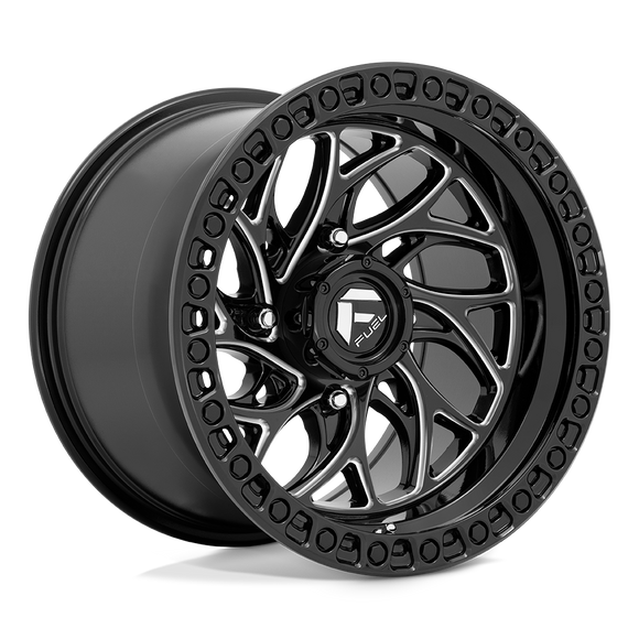 15X10 Fuel UTV D741 Runner Gloss Black Milled 4X137 ET0 wheel/rim