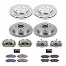 PowerStop OE Stock Replacement Low-Dust Ceramic Brake Pad, Rotor and Caliper Kit