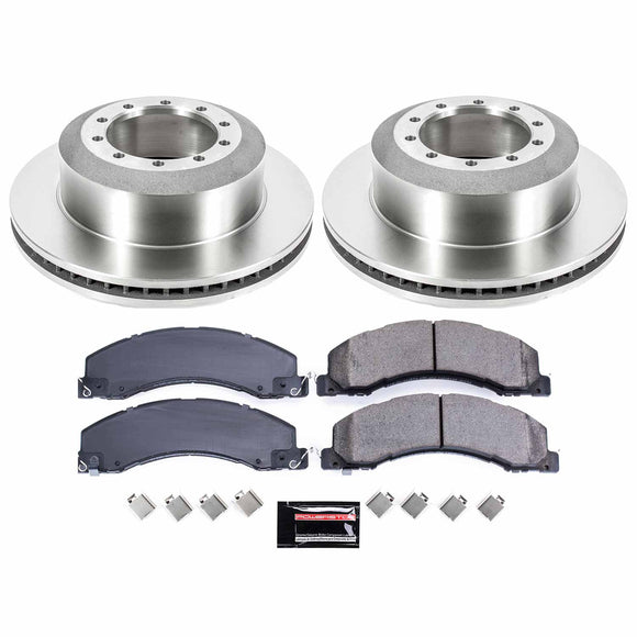 PowerStop OE Stock Replacement Low-Dust Ceramic Brake Pad and Rotor Kit