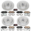 PowerStop Genuine Geomet Coated Rotor and Carbon-Fiber Ceramic Brake Pad Kit