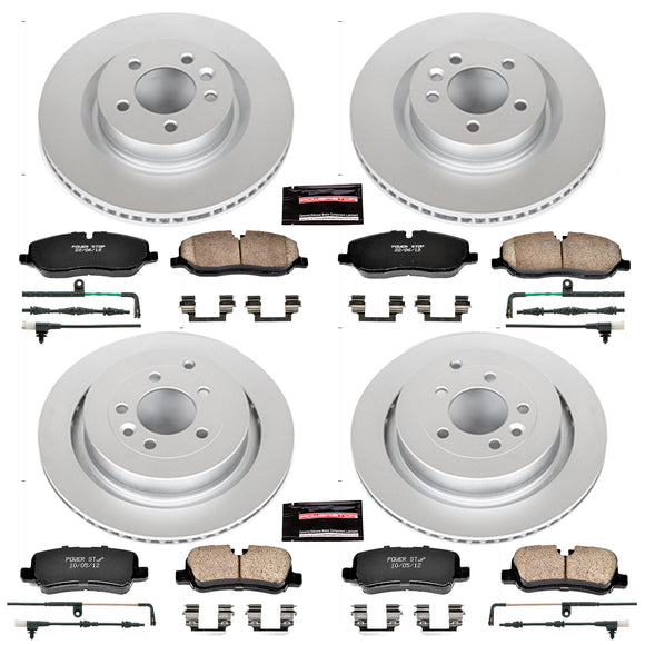 PowerStop Genuine Geomet Coated Rotor and Carbon-Fiber Ceramic Brake Pad Kit