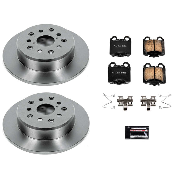 PowerStop OE Stock Replacement Low-Dust Ceramic Brake Pad and Rotor Kit